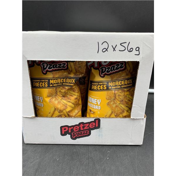 Pretzel Pzazz Honey Mustard Seasoned Pretzel Pieces (12 x 56g)