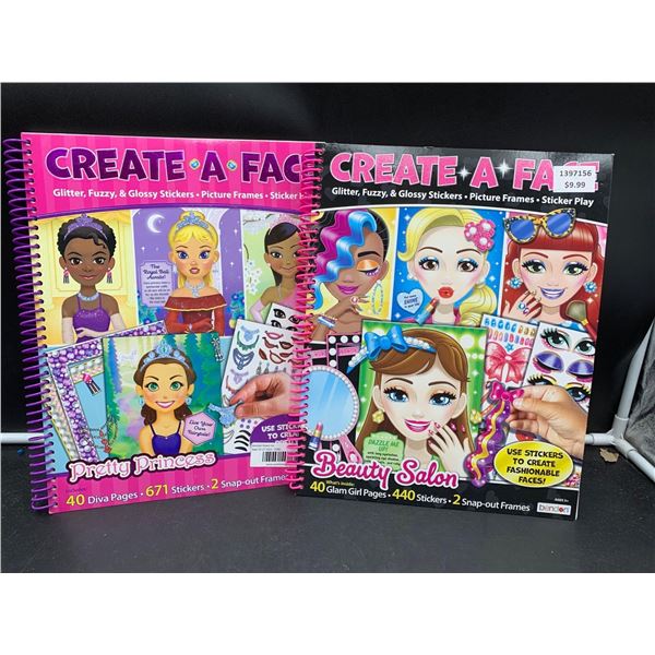 Create-A-Face Activity Books (2ct)