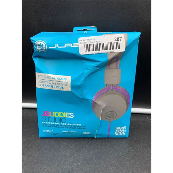 JLab Foldable On-Ear Kids Headphones