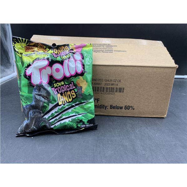 Trollie Sour Tropical Dinos Candy (12 x 120g)