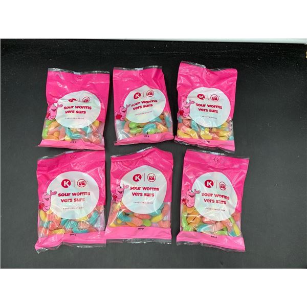 Circle K Sour Worms Candy (6 x 170g)