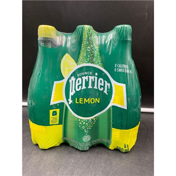 Perrier Lemon Carbonated Natural Spring Water (6 x 500ml)