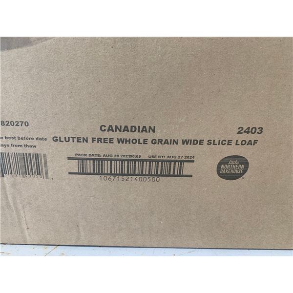 FROZEN - Canadian Gluten Free Whole Grain Wide Slice Loaf 8x567g