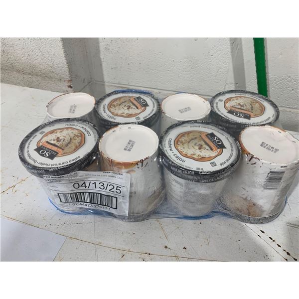 FROZEN - So Delicious Salted Caramel Cluster Dairy Free Ice Cream 8x500ml