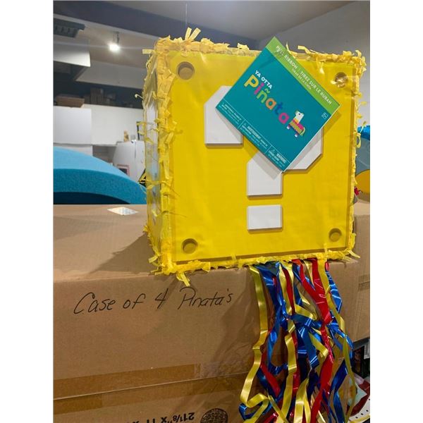 Lot of 4 Pinata's Mario Bros Squares