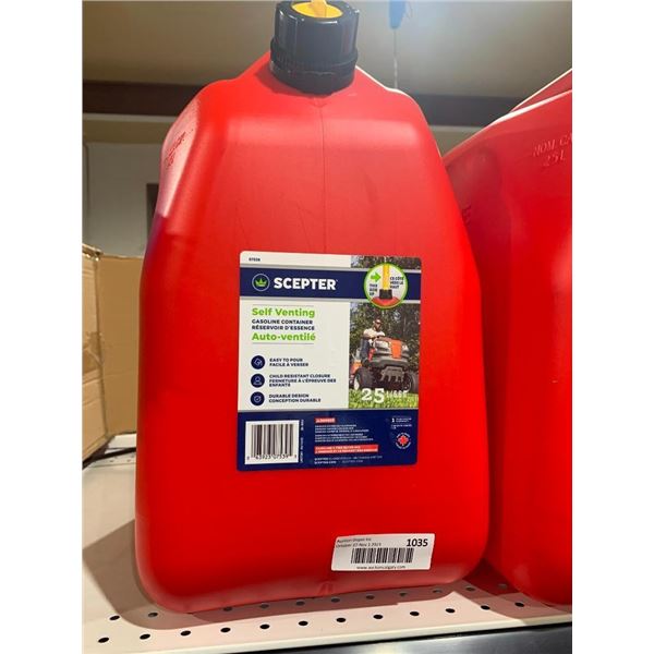 Scepter Self Venting Gasoline Container 25L