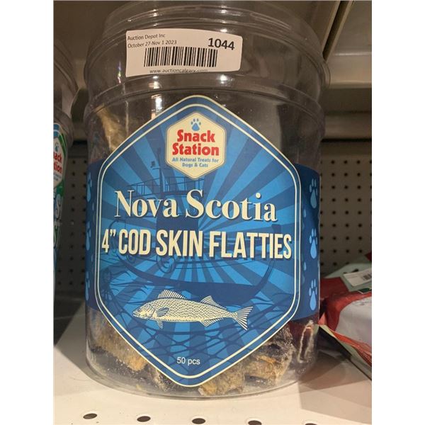 Snack Station Nova Scotia 4" Cod Skin Flatties 50 Piece