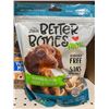 Image 2 : Zeus Better Bones Dog Treats Mini Almond Flavor Chicken Wrapped Bones 12x570g