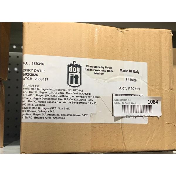 Dog It Charcuterie Prosciutto Bone For Dogs Medium Size 8 Pcs