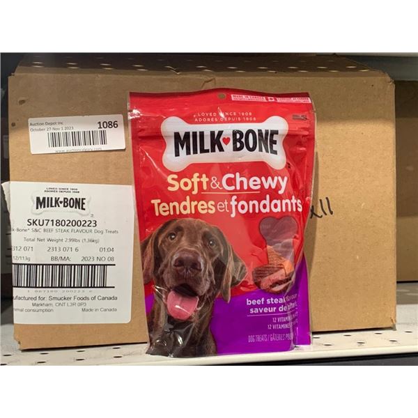 Milk Bone Soft & Chewy Beef Steak Flavor Dog Treats 11 x 113g