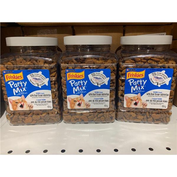 Friskies Party Mix Ocean Crunch Cat Treats 3 x 454g