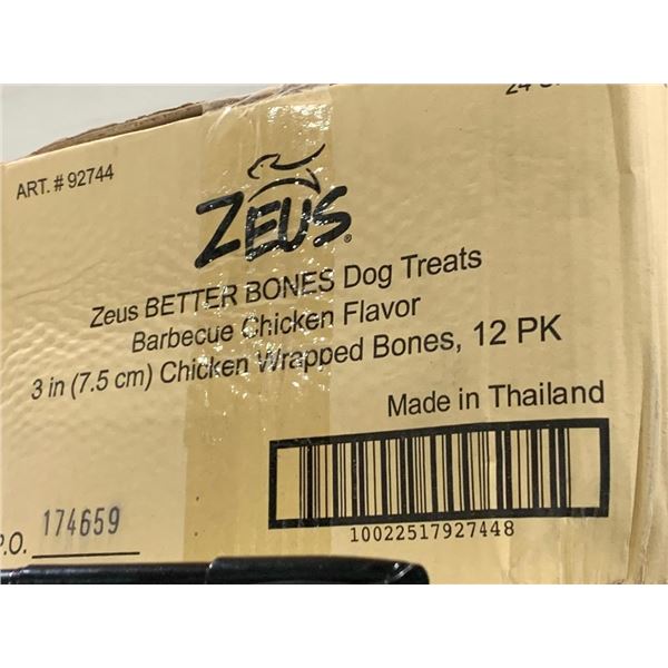 Zeus Better Bones Dog Treats BBQ Chicken Flavor 12 x 251g