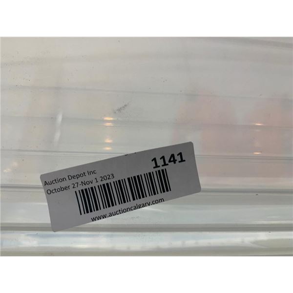 Type A Clarity 50L Under Bed Container 37"x15 1/8"x6 3/8" Lot of 4