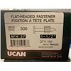 Image 2 : UCAN Fastening Products Flat-Headed Fastener 1 1/2" QTY 100x4