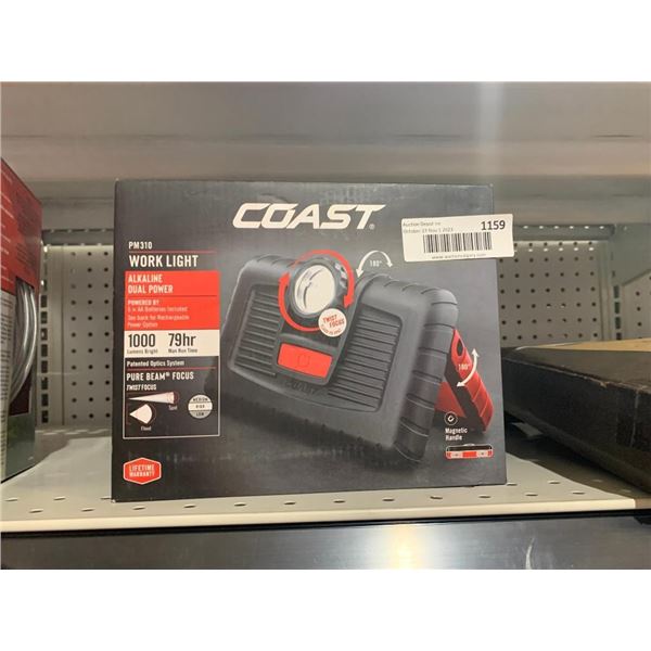 Coast PM310 Work Light Alkaline Dual Power 1000 Lumens