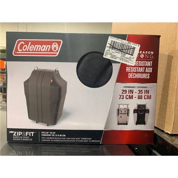 Coleman Zip 2 Fit Barbecue Cover Fits 29" to 35"
