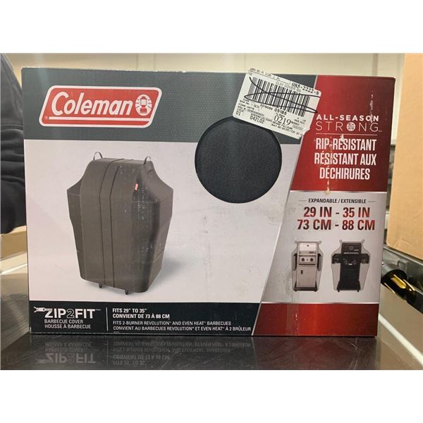 Coleman Zip 2 Fit Barbecue Cover Fits 29" to 35"
