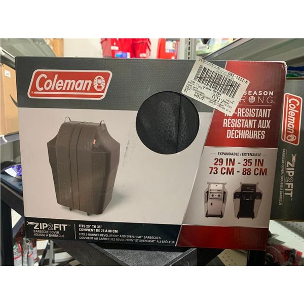 Coleman Zip 2 Fit Barbecue Cover Fits 29" to 35"