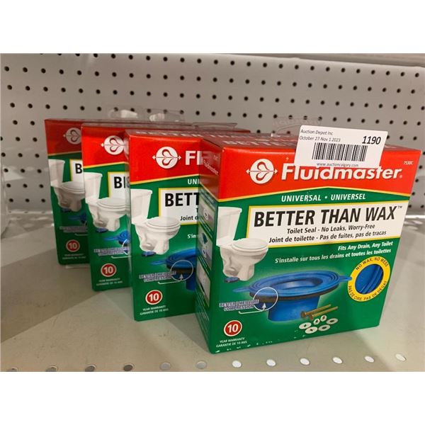 Fluidmaster Universal Better than Wax Toilet Seal SET of 4