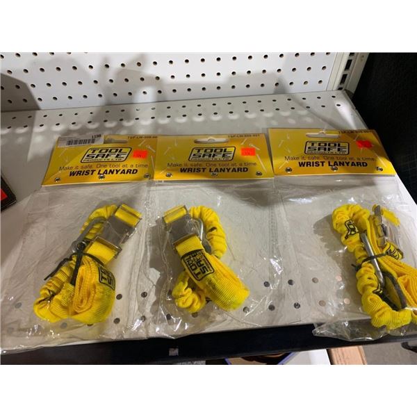 Tool Safe Wrist Lanyard Lot of 3