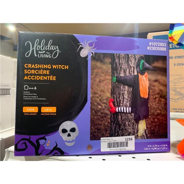 Holiday Living Crashing Witch 6'x2.75"x4.52'