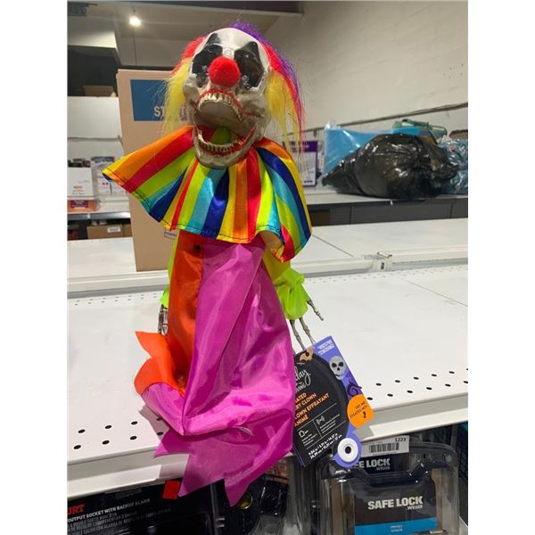 Holiday Living Animated Scary Clown Light & Sound 9.84"x5.91"x14.57"