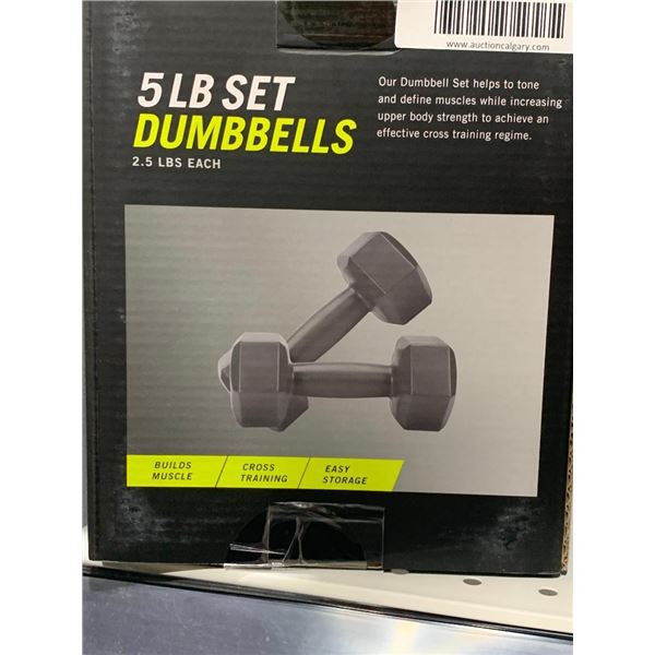 FLO360 5LB Set Dumbbells 2.5Lbs Each