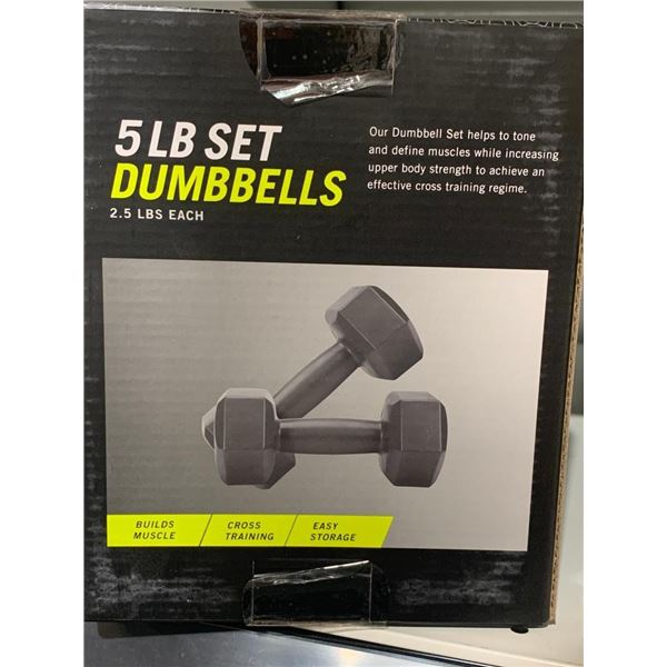 FLO360 5LB Set Dumbbells 2.5Lbs Each