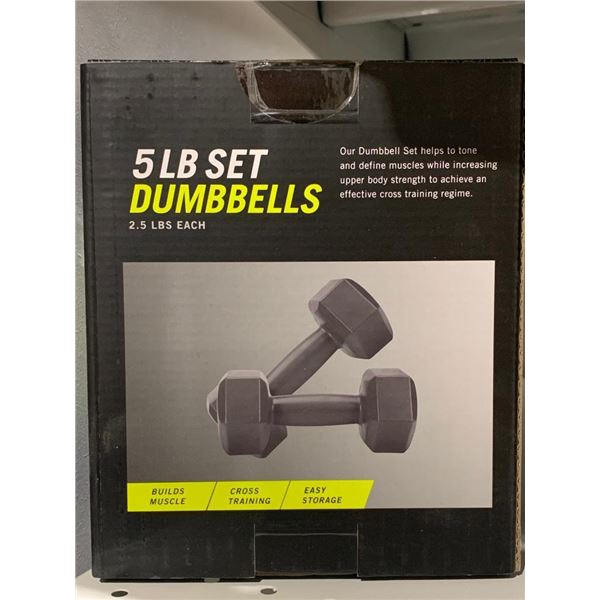 FLO360 5LB Set Dumbbells 2.5Lbs Each