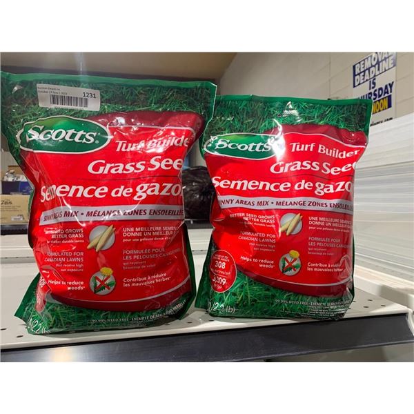 Scotts Turf Builder Grass Seed 2.2lb x 2