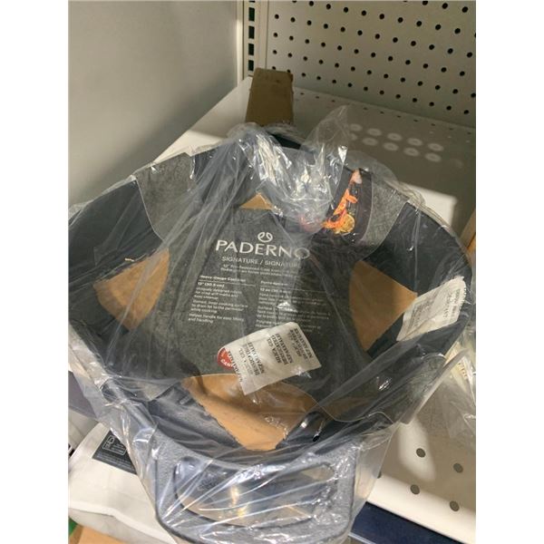 Paderno Signature 12" Pre-Seasoned Cast Iron Grill Pan