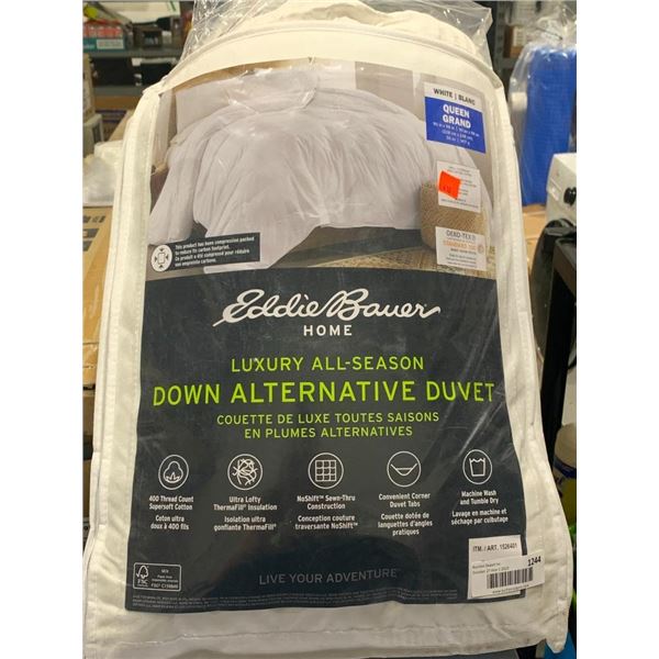 Eddie Bauer Home Luxury All-Season Down Alternative Duvet Queen Size