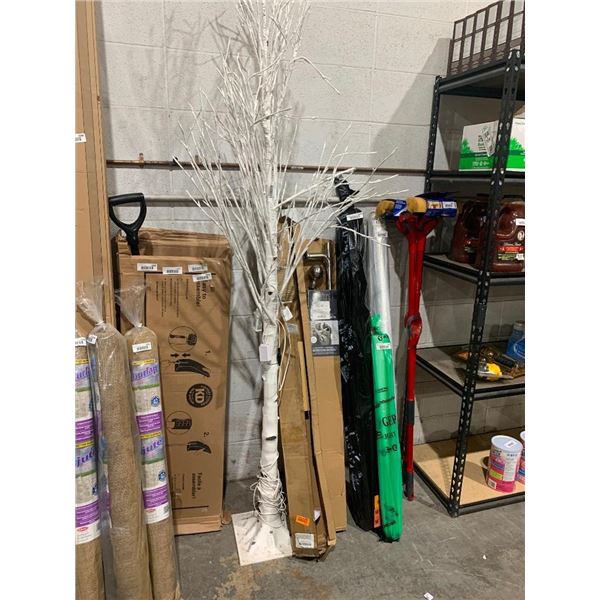 Large White Birch Tree with 8 Lighting Functions