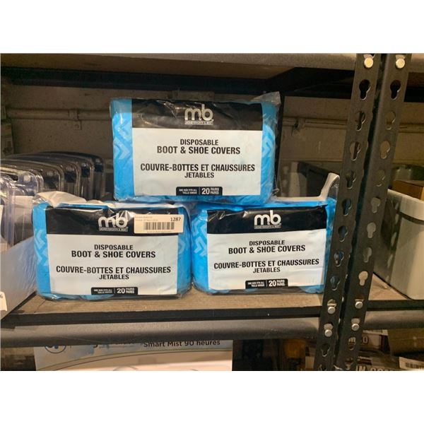 M&B Disposable Boot & Shoe Covers 20 Pairs x 3 Cases