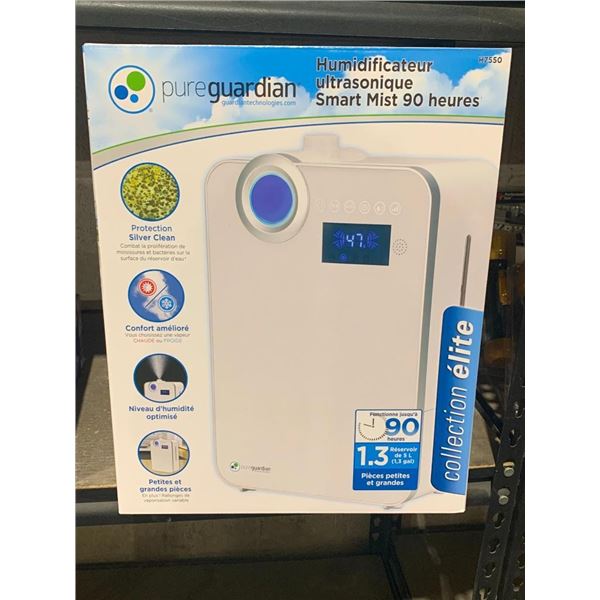 PureGuadian 90 Hour Smart Mist Ultrasonic Humidifier 1.3 Gallon Tank