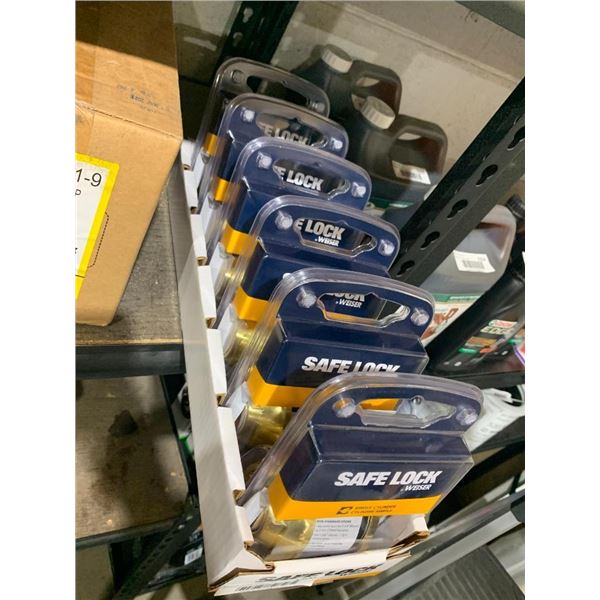 Weiser Safe Lock Single Cylinder Lock  Gold Lot of 6
