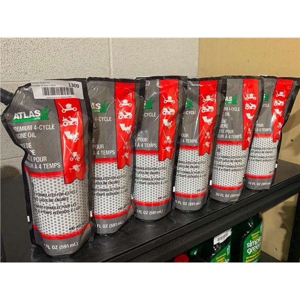 Atlas Premium 4-Cycle Engine Oil 591ml  x 6
