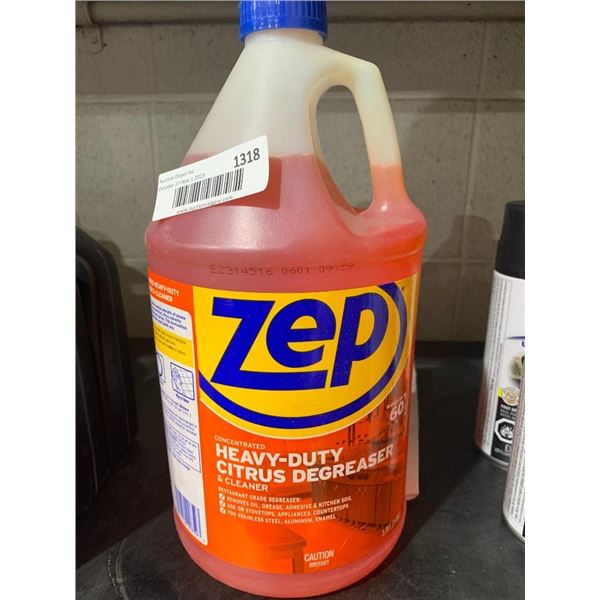 ZEP Heavy Duty Citrus Degreaser & Cleaner (makes up to 60L) 3.78L