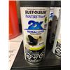 Image 2 : Lot of 6x340g Rust-Oleum Black Satin Spray Paint