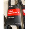 Image 2 : Lot of 2 V-belt A68/4L700 70" Outside Length Fan Belts