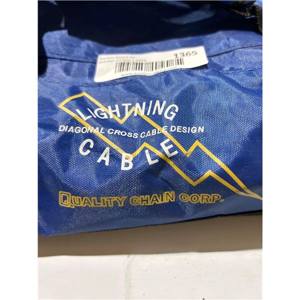 Lightning Diagonal Cross Cable Design Winter Tire Chains