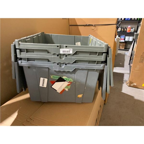 Canadian Tire Stackable Folding Top Storage Bins Lot of 3