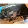 Image 3 : For Living Sling 6 Pc Patio Dining Set 4 Chairs, Table and Umbrella