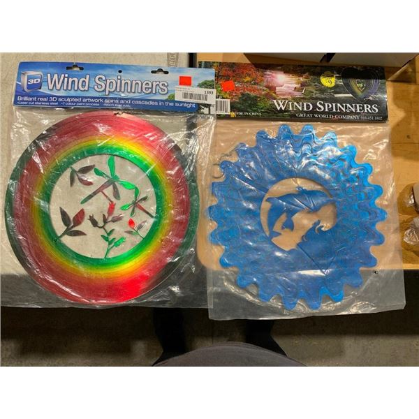 Lot of 2 Yard Decoration Wind Spinners