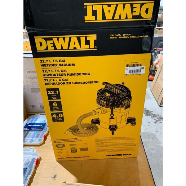 DeWalt 22.7L Wet/Dry Shop Vacuum