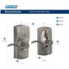 Image 4 : Schlage FE595 CAM 619 Acc Camelot Keypad Entry with Flex-Lock and Accent Levers, Satin Nickel