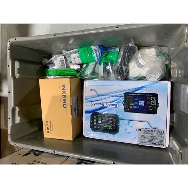 Bin Lot of Assorted Electronics - Bin Included