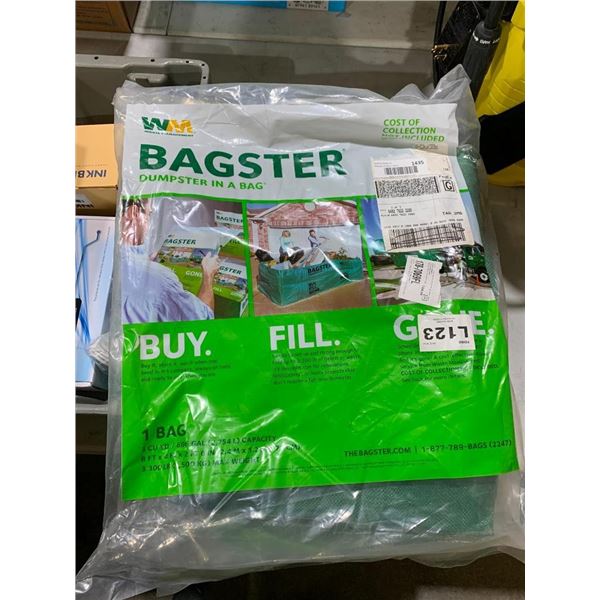 Waste Management Bagster - Dumpster in A Bag - 3 CU YD Capacity (8x4x2' 6")