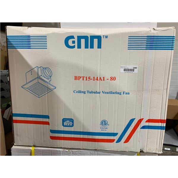 Gnn BPT15-14A1-80 Ceiling Tubular Ventilating Fan - White