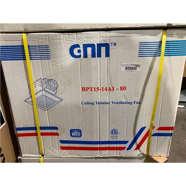 Gnn BPT15-14A1-80 Ceiling Tubular Ventilating Fan - White